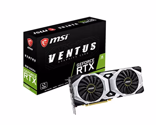 MSI GeForce RTX 2080 VENTUS 8GB GDDR6 Silver / Black