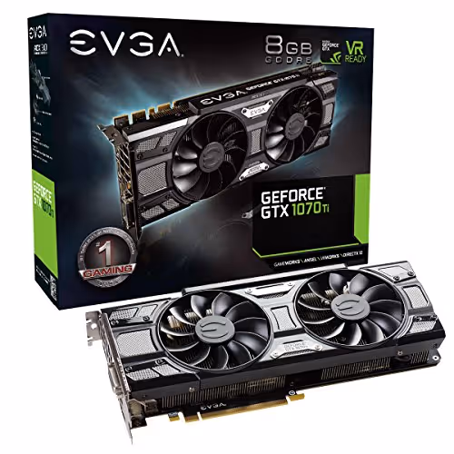 EVGA SC GAMING ACX 3.0 Black Edition GeForce GTX 1070 Ti 8GB GDDR5 Black