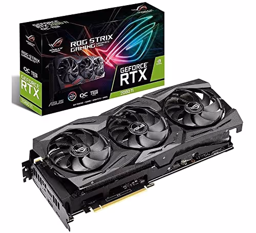 ASUS ROG STRIX GeForce RTX 2080TI-O11G Overclocked 11G GDDR6 HDMI DP 1.4 USB Type-C Gaming Graphics Card (ROG-STRIX-RTX-2080TI-O11G)