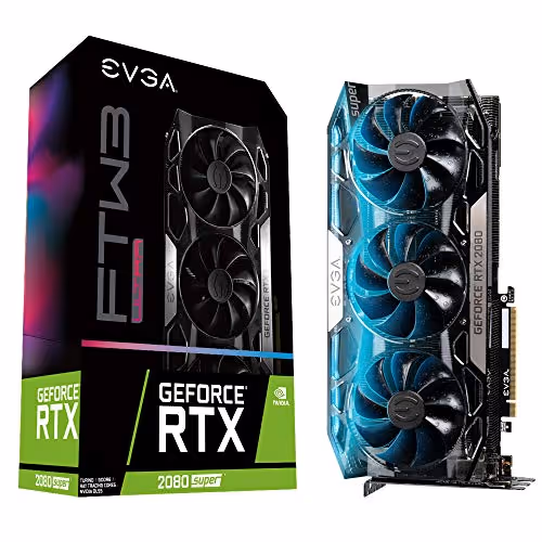 EVGA FTW3 ULTRA GAMING GeForce RTX 2080 SUPER 8GB GDDR6 Transparent / Black