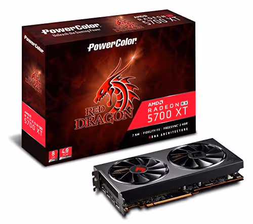 PowerColor Radeon RX 5700 XT Red Dragon 8GB GDDR6 Black