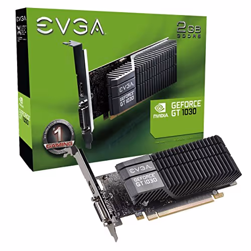 EVGA GeForce GT 1030 SC 2GB GDDR5 Single Slot Graphics Card 02G-P4-6338-KR