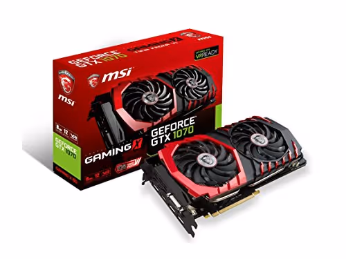 MSI GAMING X GeForce GTX 1070 8GB GDDR5 Black / Red