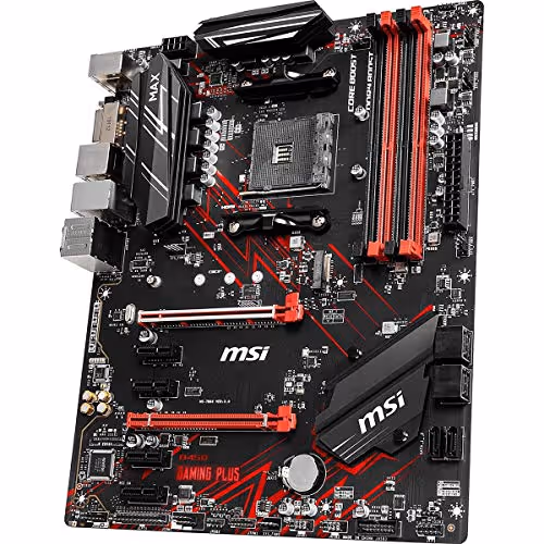 MSI Performance Gaming AMD Ryzen 2ND and 3rd Gen AM4 M.2 USB 3 DDR4 DVI HDMI Crossfire ATX Motherboard (B450 GAMING PLUS Max)