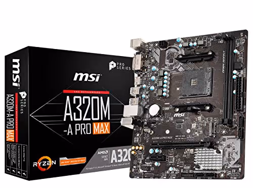 MSI A320 A320M-A PRO MAX AM4 DDR4 Micro ATX