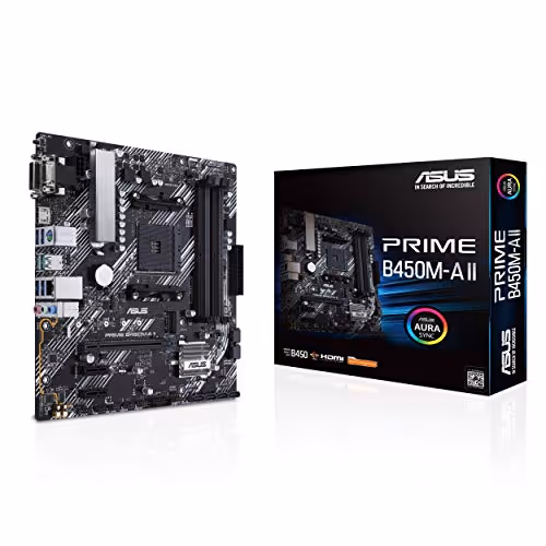Asus B450 Prime B450M-A II AM4 DDR4 Micro ATX