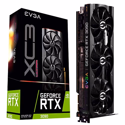 EVGA XC3 ULTRA GAMING GeForce RTX 3090 24GB GDDR6X Black / Red