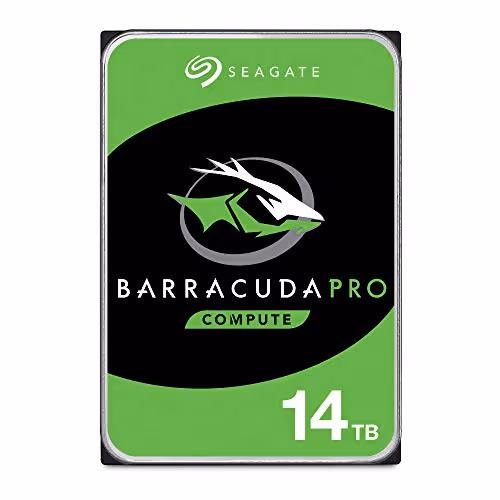 Seagate Barracuda Pro 14TB Internal Hard Drive Performance HDD – 3.5 Inch SATA 6 Gb/s 7200 RPM 256MB Cache for Computer Desktop PC, Data Recovery (ST14000DM001)