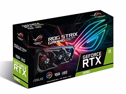 ASUS ROG Strix GeForce RTX 3080 V2 OC Edition 10GB GDDR6X PCI Express 4.0 x16 Video Card ROG-STRIX-RTX3080-O10G-V2-GAMING (LHR)
