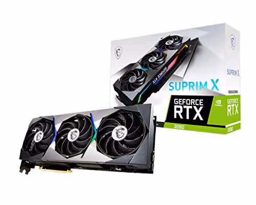 MSI SUPRIM X GeForce RTX 3080 10GB GDDR6X Black / Silver