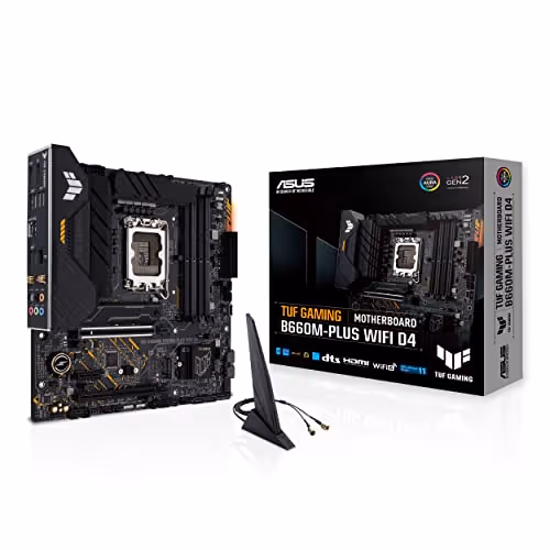 Asus B660 TUF GAMING B660M-PLUS WIFI D4 DDR4 Micro ATX