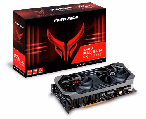 PowerColor Red Devil Radeon RX 6600 XT 8GB GDDR6 Black