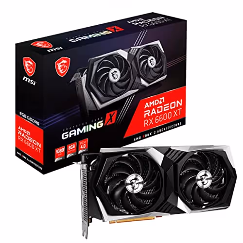 MSI Gaming X Radeon RX 6600 XT 8GB GDDR6 Black / Silver