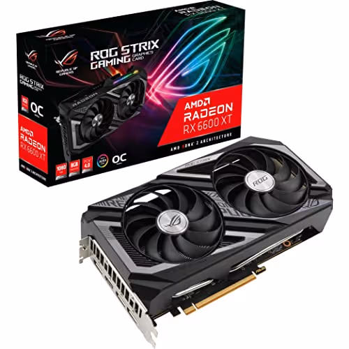 Asus ROG STRIX GAMING OC Radeon RX 6600 XT 8GB GDDR6 Black / Gray