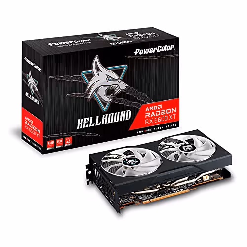 PowerColor Hellhound Radeon RX 6600 XT 8GB GDDR6 Black