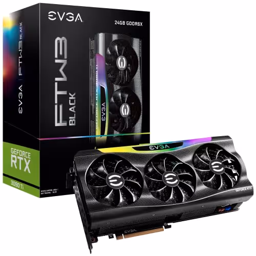 EVGA GeForce RTX 3090 Ti FTW3 BLACK GAMING 24GB GDDR6X