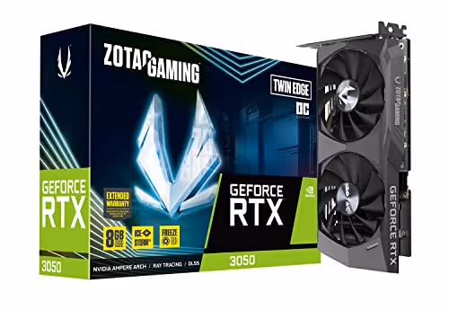 ZOTAC GAMING GeForce RTX 3050 Twin Edge OC 8GB GDDR6