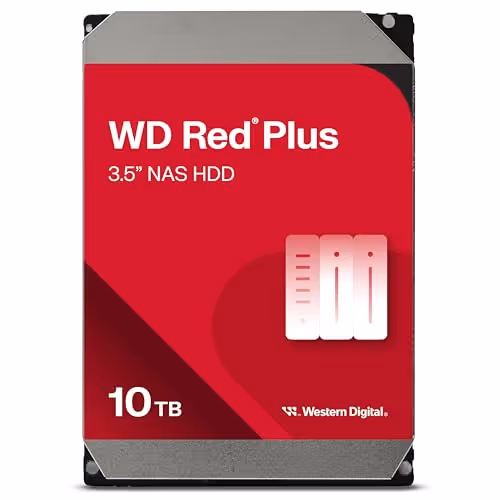 Western Digital Red Plus 10TB HDD 7200RPM 3.5" SATA