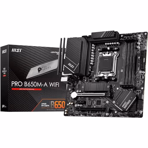 MSI PRO B650M-A WIFI AM5 DDR5 Micro ATX