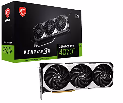 MSI GeForce RTX 4070 Ti VENTUS 3X 12G OC GDDR6X
