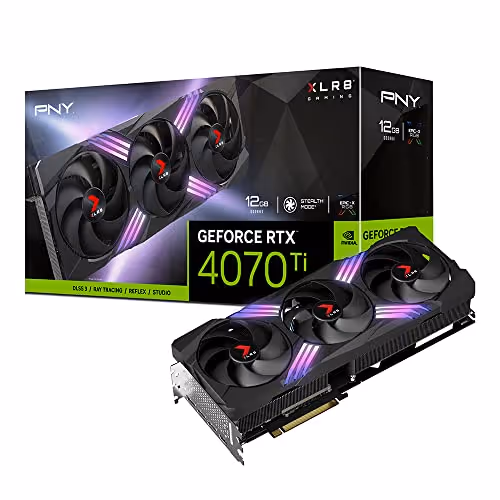 PNY XLR8 Gaming VERTO EPIC-X RGB GeForce RTX 4070 Ti 12GB GDDR6X Black