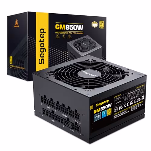Segotep GM Black 850W Fully Modular 80+ Gold Certified
