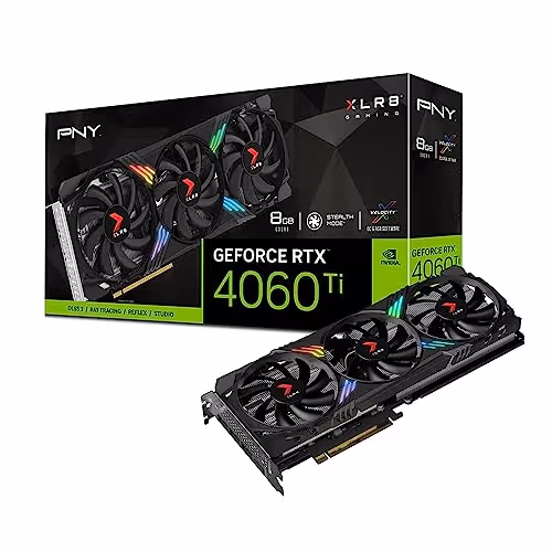 PNY GeForce RTX 4060 Ti 8GB XLR8 Gaming VERTO EPIC-X RGB Triple Fan GDDR6