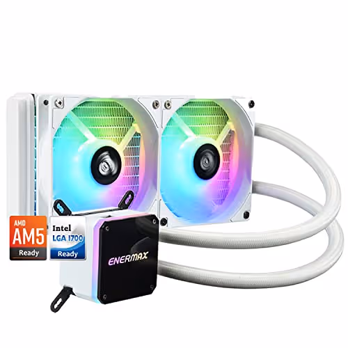 Enermax LIQMAX III Water 240mm ARGB 72.1 CFM White / Black