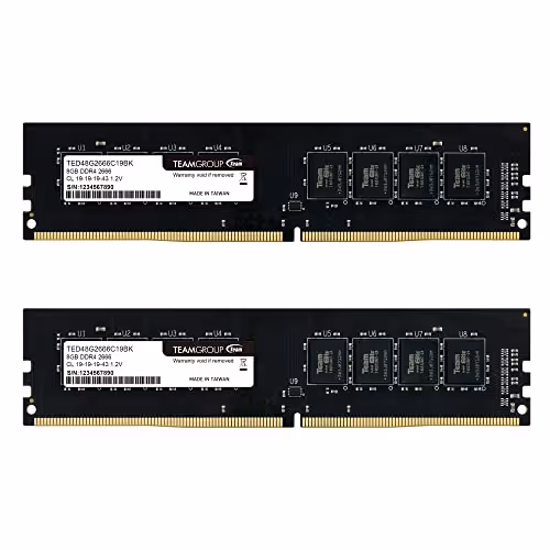 TEAMGROUP Elite Black DDR4-2666 CL19 16GB (2x8GB)