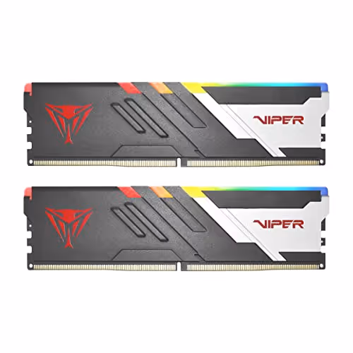 Patriot Viper Venom RGB Black / White DDR5-6400 CL40 32GB (2x16GB)