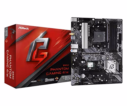 ASRock B550 Phantom Gaming 4/ac AM4 DDR4 ATX