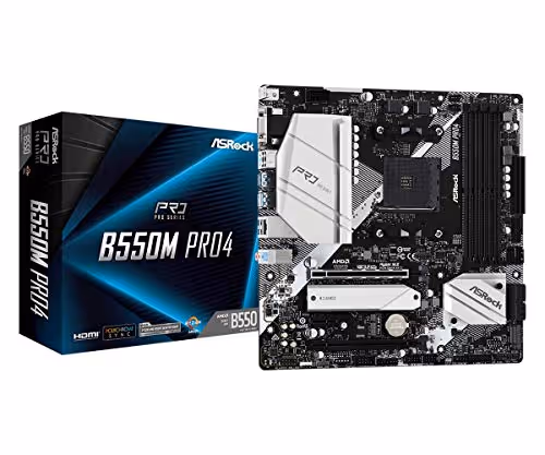 ASRock B550M Pro4 AM4 DDR4 Micro ATX