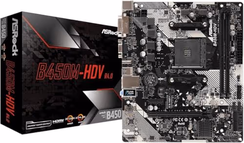 ASRock B450 HDV R4.0 AM4 DDR4 Micro ATX
