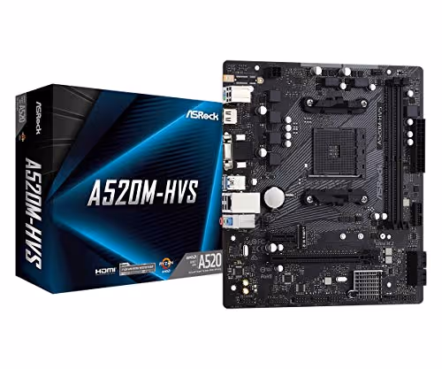 ASRock A520 M-HVS AM4 DDR4 Micro ATX