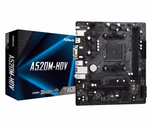 ASRock A520 M-HDV DDR4 Micro ATX