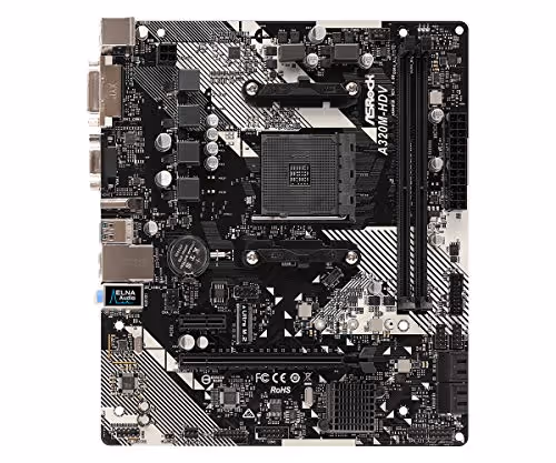 ASRock A320 HDV R4.0 DDR4 Micro ATX