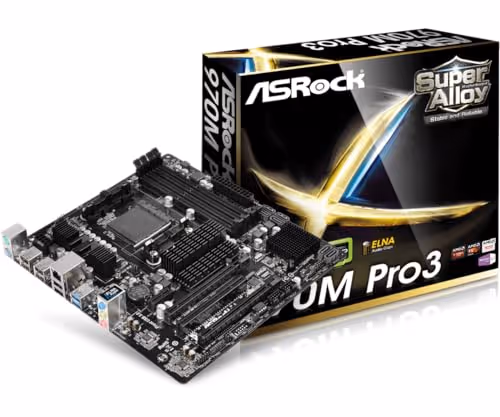 ASRock AMD 970 970M PRO3 DDR3 Micro ATX AM3+/AM3