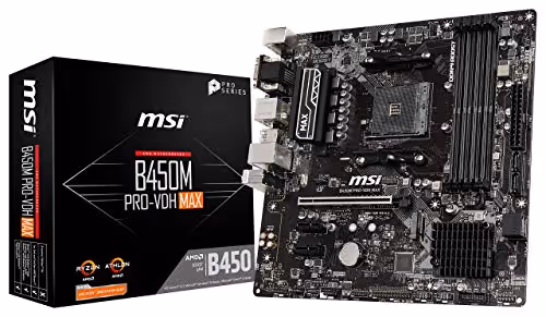 MSI B450M PRO-VDH MAX AM4 DDR4 Micro ATX