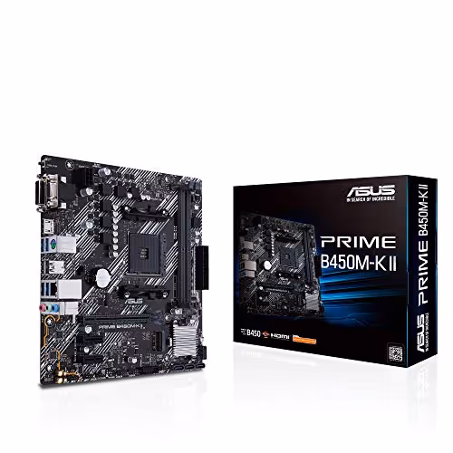 Asus B450 PRIME B450M-K II AM4 DDR4 Micro ATX