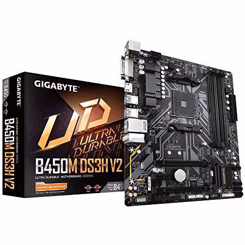 Gigabyte B450M DS3H V2 AM4 DDR4 Micro ATX