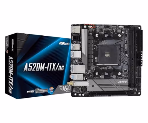 ASRock A520M-ITX/ac AM4 DDR4 Mini-ITX