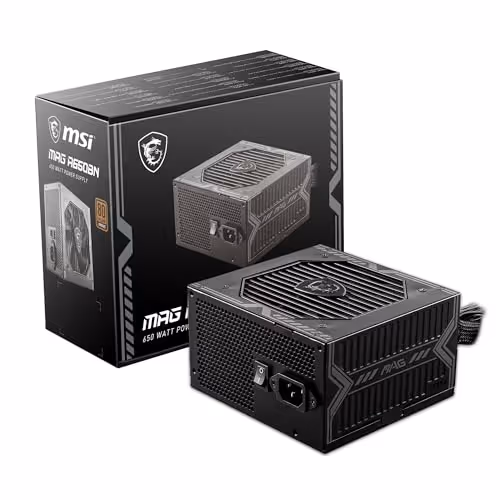 MSI MAG A650BN Black ATX 650W Non-Modular 80+ Bronze Certified