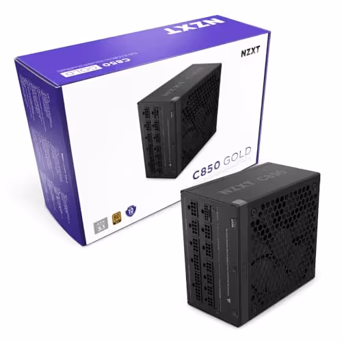 NZXT C850 Fully Modular ATX Power Supply - 850 Watts ATX 3.1 - Black