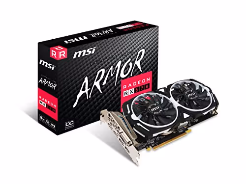 MSI ARMOR OC Radeon RX 570 8GB GDDR5 Black / White