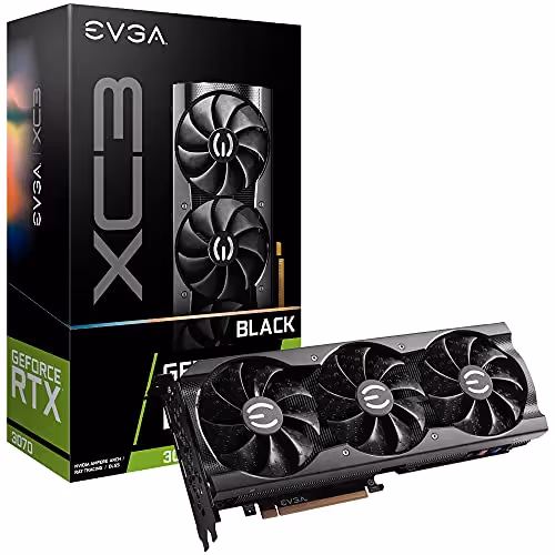 EVGA XC3 BLACK GAMING GeForce RTX 3070 LHR 8GB GDDR6 Black