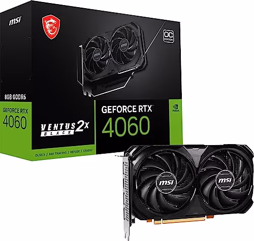 MSI VENTUS 2X BLACK OC GeForce RTX 4060 8GB GDDR6