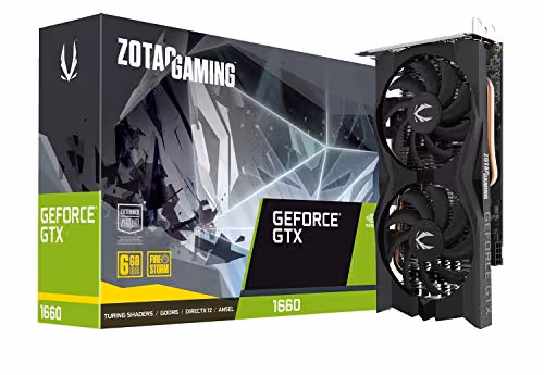 ZOTAC GAMING GeForce GTX 1660 Twin Fan 6GB GDDR5
