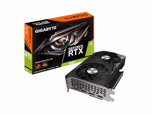 Gigabyte WINDFORCE OC GeForce RTX 3060 12GB 12GB GDDR6 Black