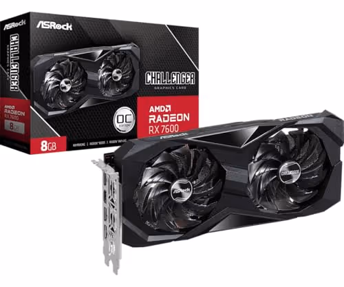 ASRock AMD Radeon RX 7600 Challenger 8GB OC GDDR6