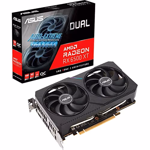 Asus DUAL OC Radeon RX 6500 XT 4GB GDDR6 Black